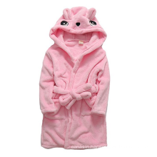 Girls bathRobe, Kids Hooded Cotton Terry Bathrobe, funny animal design bath robe